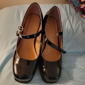 Patent leather mary janes